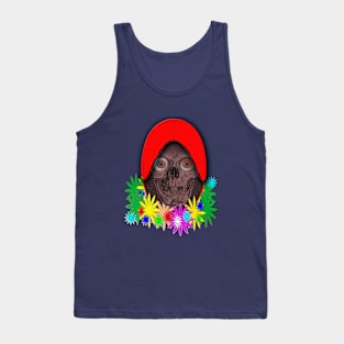 Skull, happy feeling Tank Top